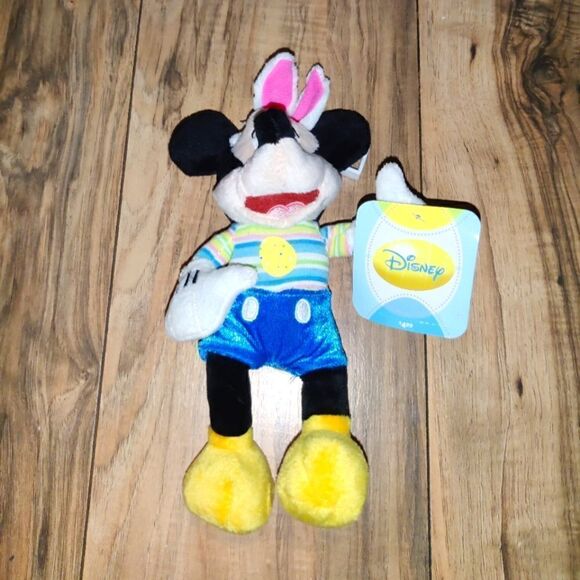 Disney Mickey Mouse Easter Bunny Plush Toy Dan Dee 10" Stuffed Animal - Picture 1 of 5